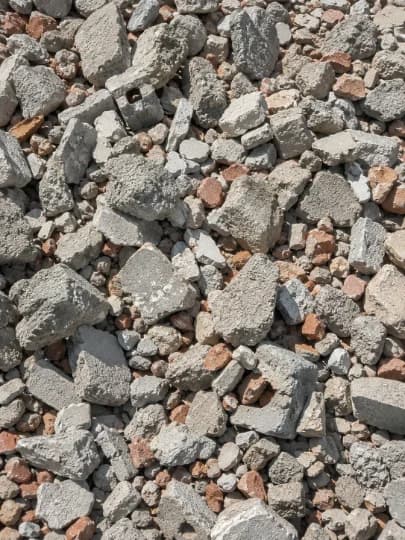 Déchets de type gravats