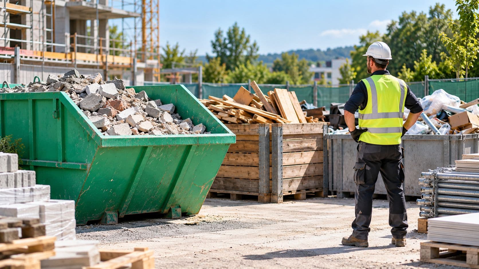 Evacuation de déchets de chantier