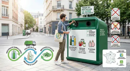 Poubelle verre : où jeter le verre ? Tout savoir sur la collecte et le recyclage